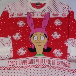 Bobs Burgers Louise Appreciate your Lack of Sarcasm Christmas Sweater Si…